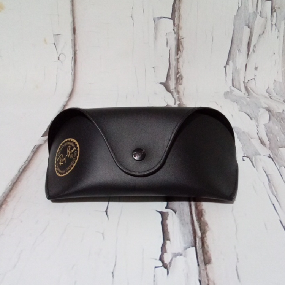 Ray-Ban Black and Gold Sunglasses Case (CASE ONLY)